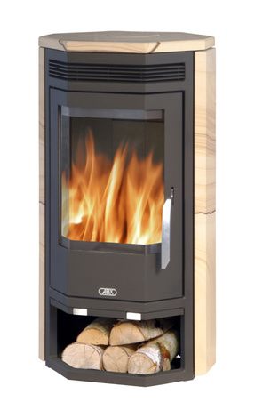 Печь-камин ABX Baltik 6, черная сталь бразильский песч.с верх. плитой в Домодедово